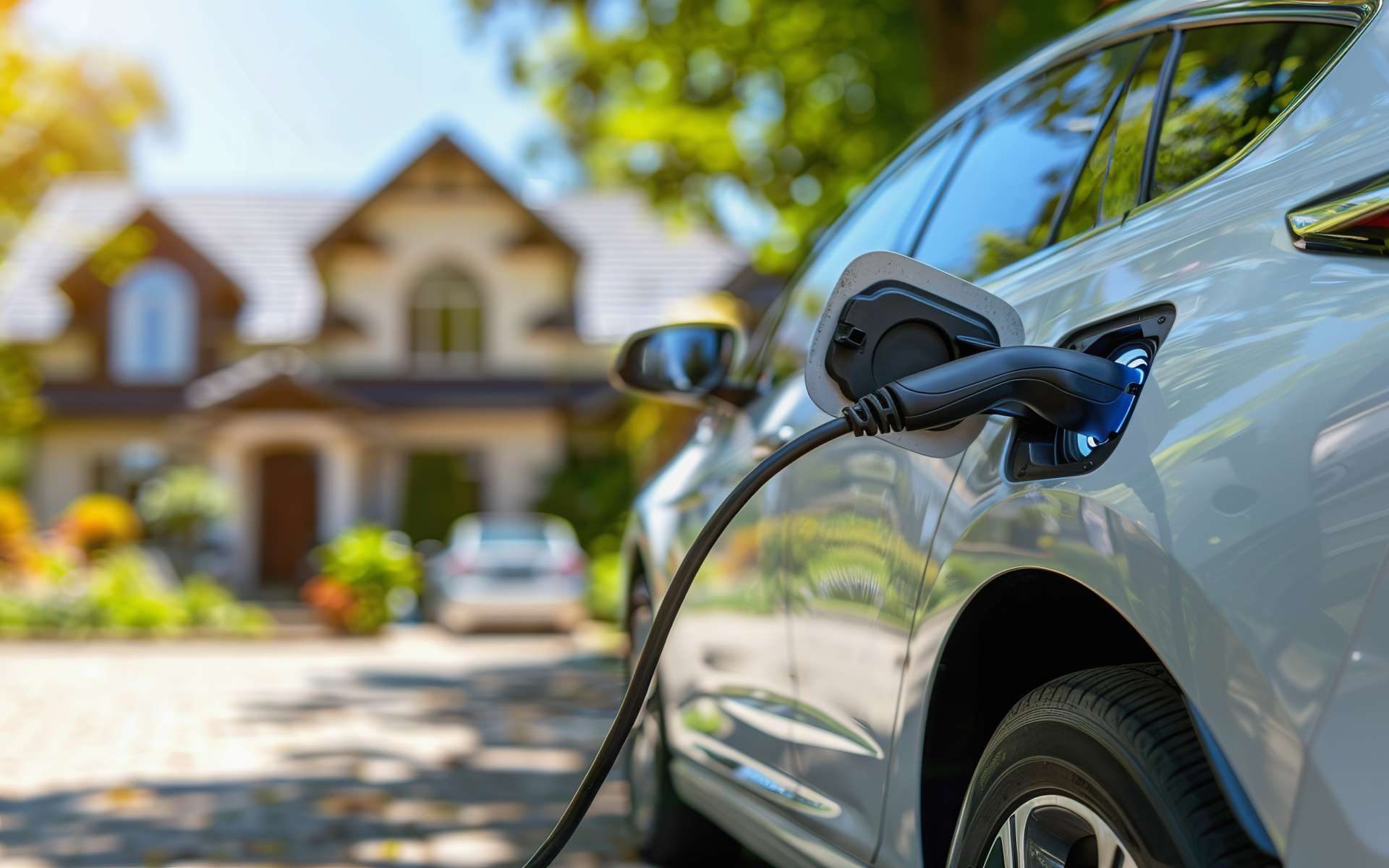 Level 2 EV charger installed at a Milton home